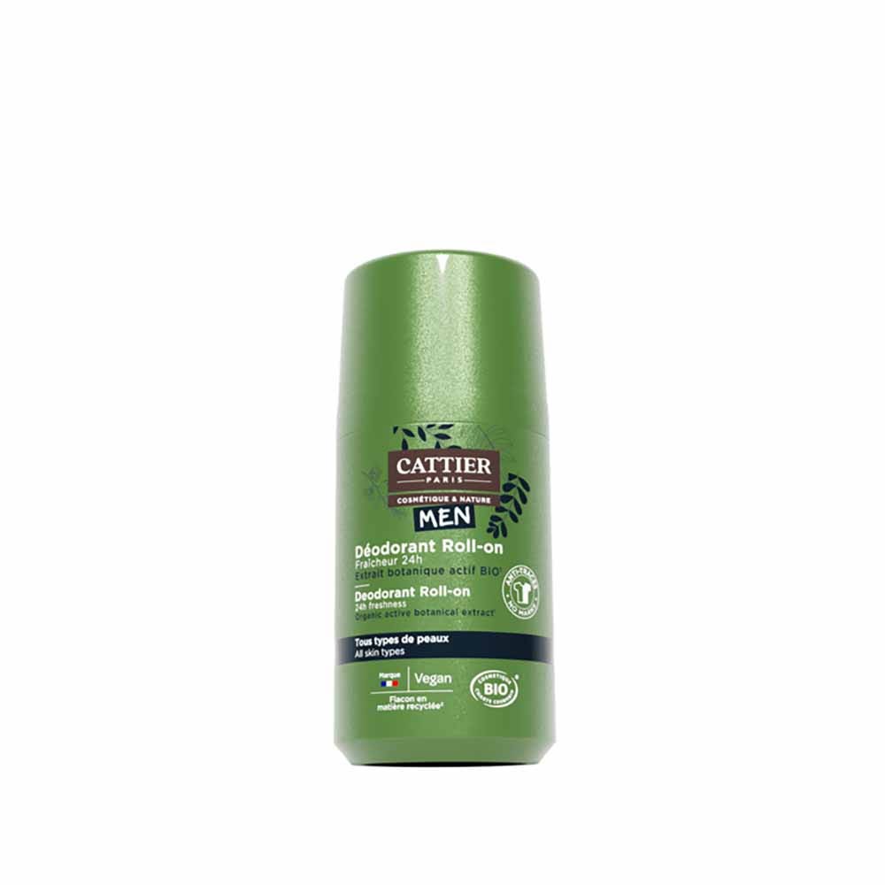 Cattier Homme Déodorant Roll on Bio Fraîcheur 24h 50ml