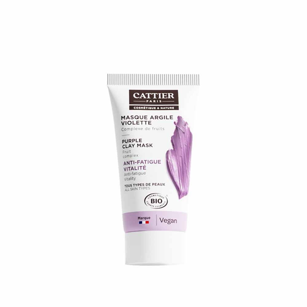 Cattier Mini Masque Argile Violette Bio 30ml