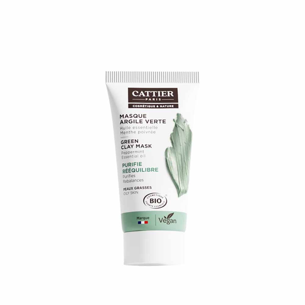 Cattier Mini Masque Argile Verte Bio 30ml