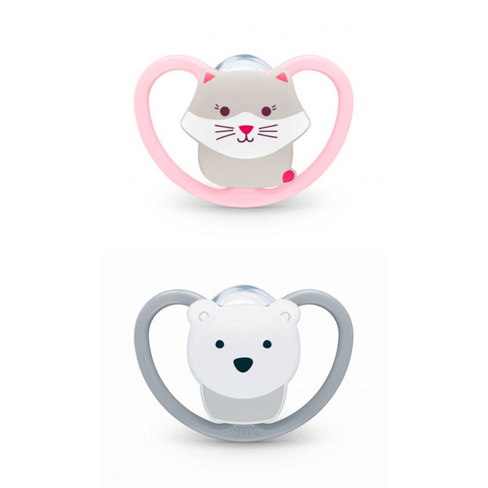 Nuk Perfect Match Sucettes Physiologiques 6 à 18 mois x2
