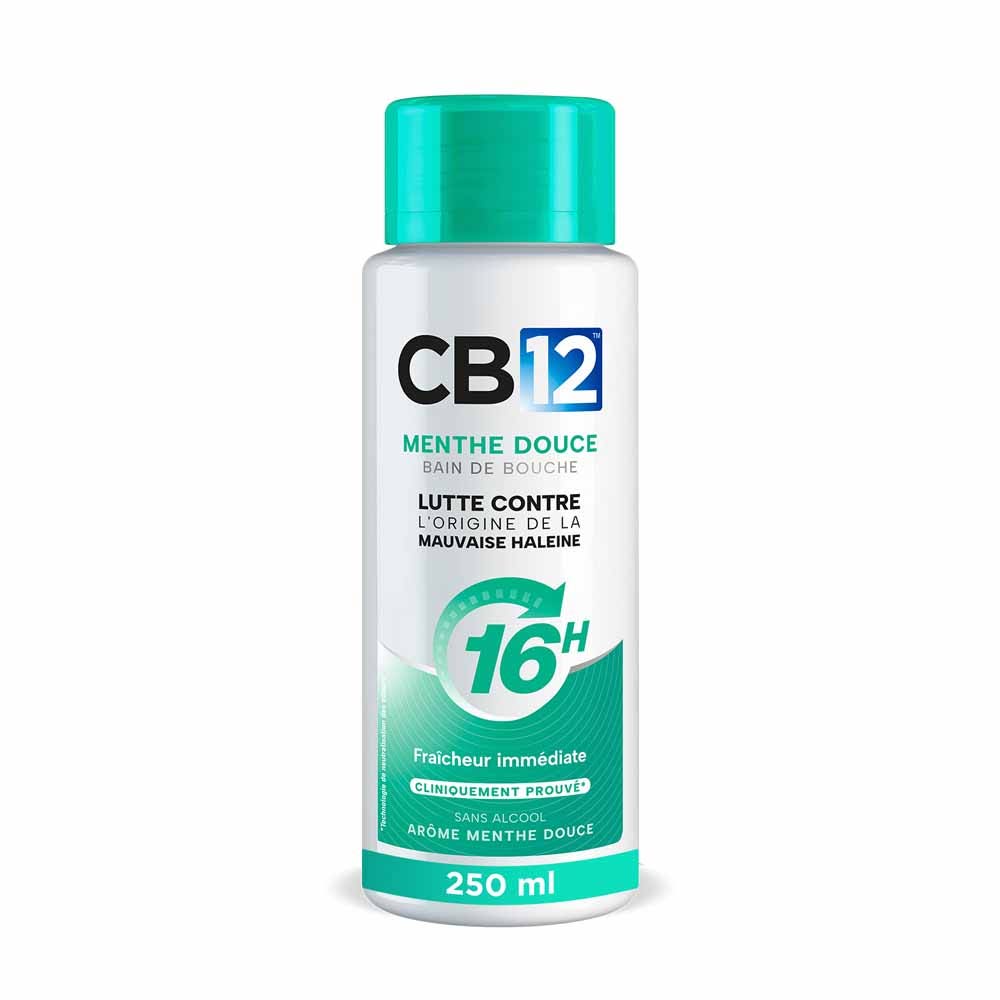 Cb12 Mild Bain De Bouche 12h d'Haleine Fraîche Menthe Légère 250 ml