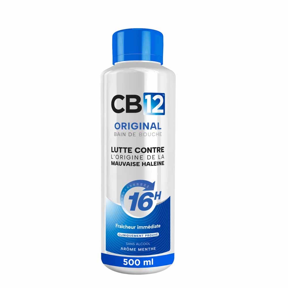 Cb12 Bain De Bouche 12h d'Haleine Fraîche Sans Alcool Arôme Menthe 500ml