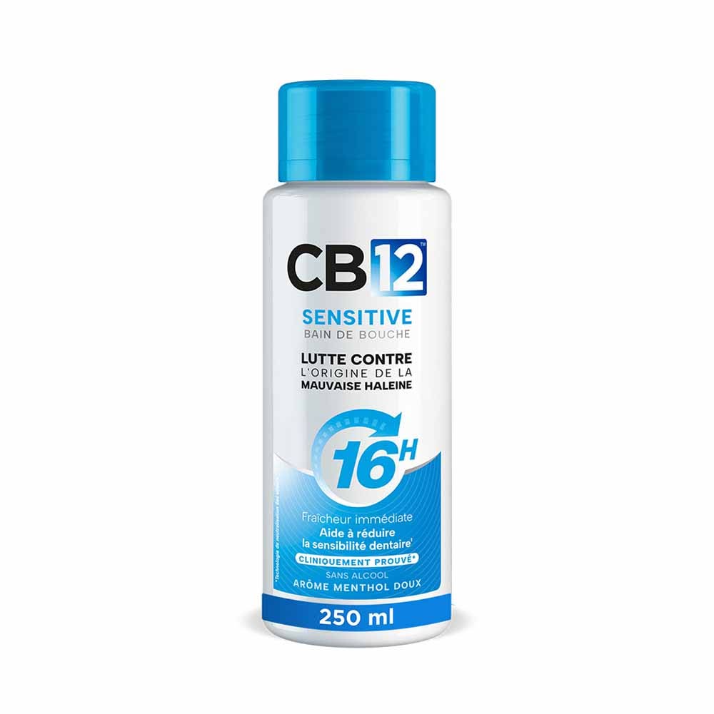 Cb12 Bain De Bouche 12h d'Haleine Fraîche Dents Sensibles 250ml