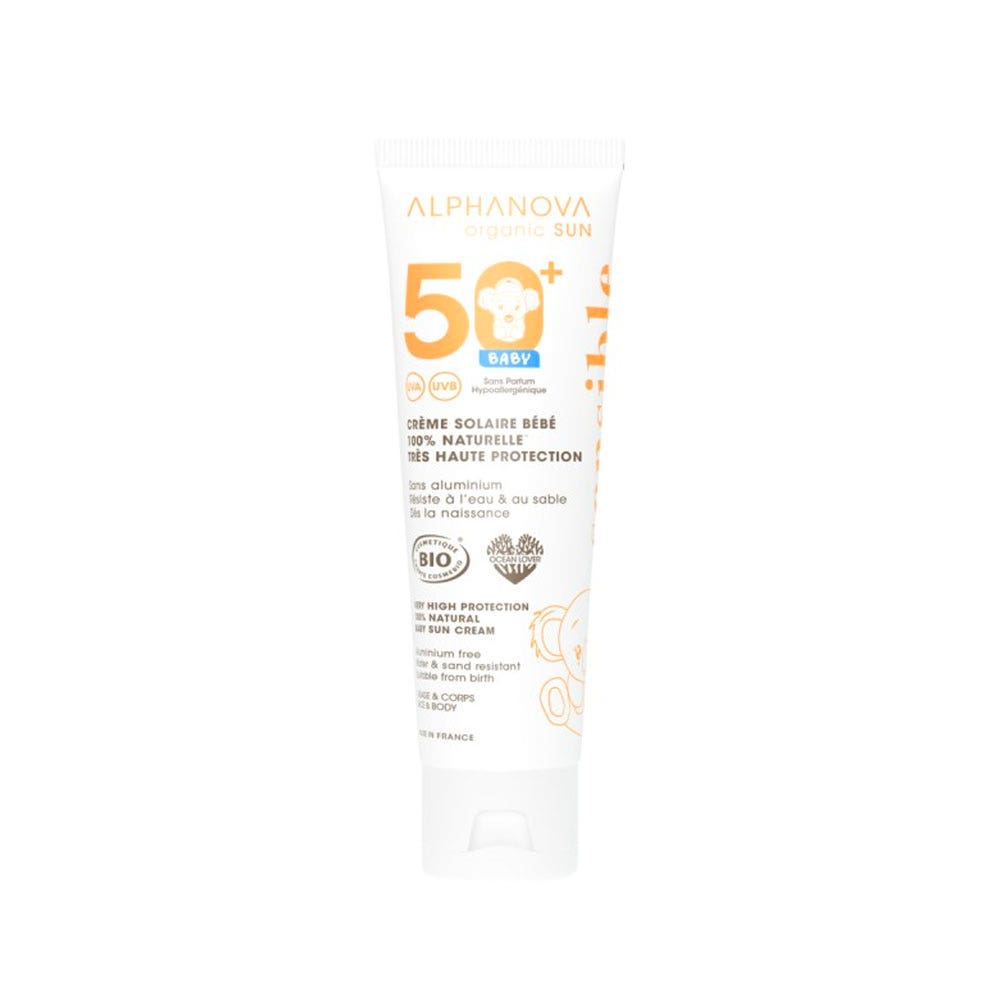 Alphanova Bébé Lait Solaire Très Haute Protection Spf50+ Bio 50ml