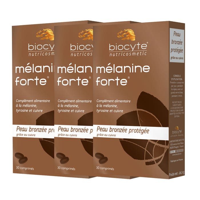 Biocyte Melanine Forte 30x3 Comprimes