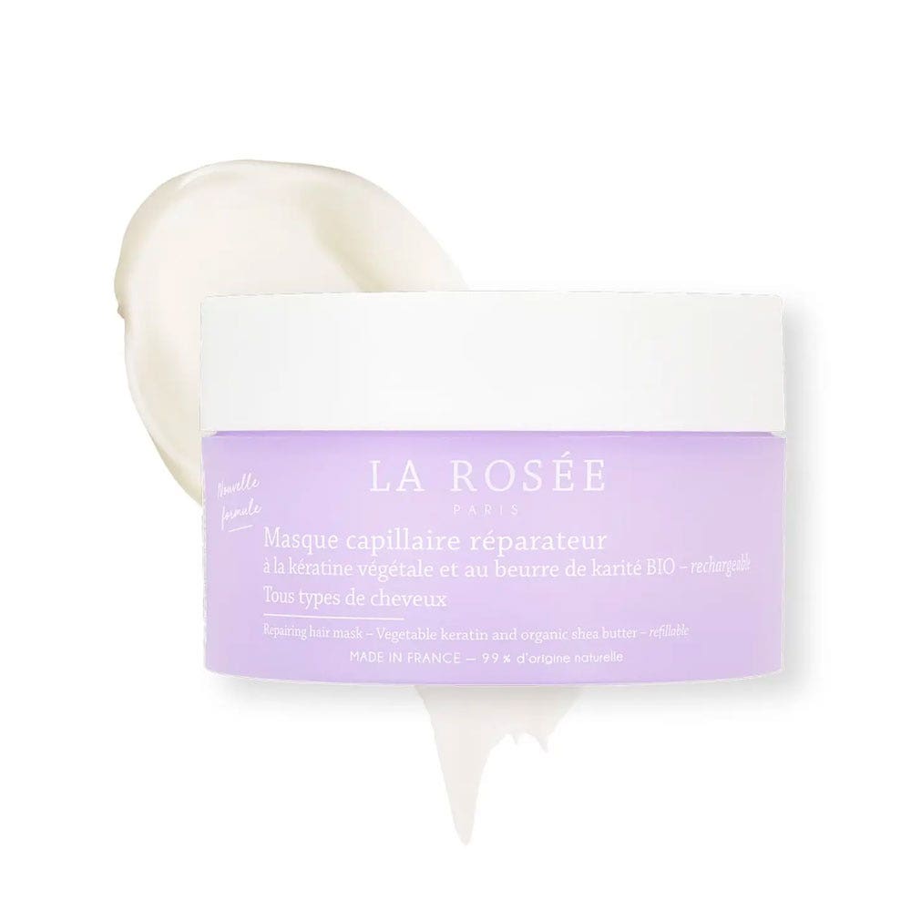 LA ROSÉE Masque Capillaire Réparateur à la kératine végétale et au beurre de karité 200g