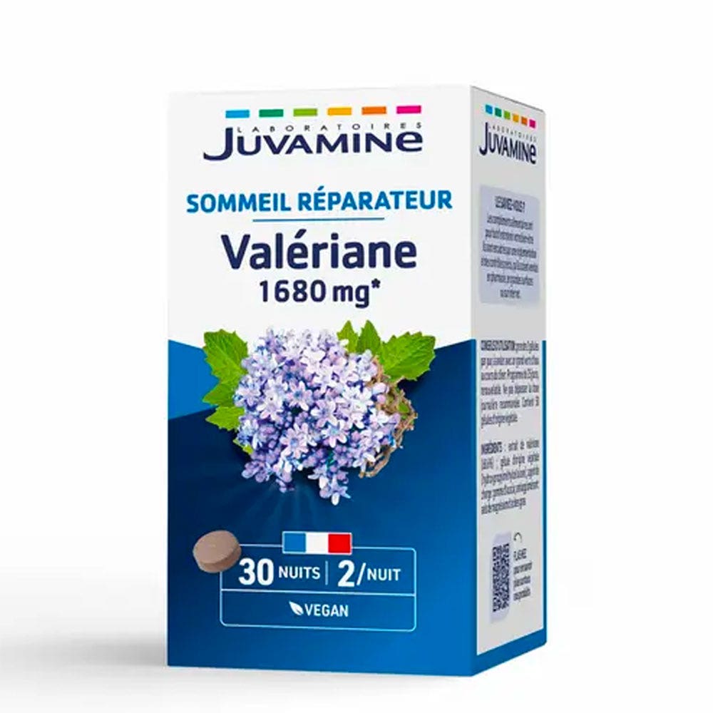 Juvamine Valériane 1680mg Sommeil Réparateur x60 comprimés