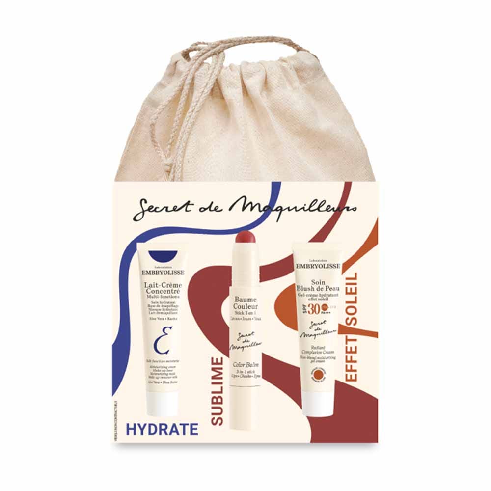 Embryolisse Pochon Beauté Lait-Crème Concentré Baume Couleur et Soin Blush de Peau