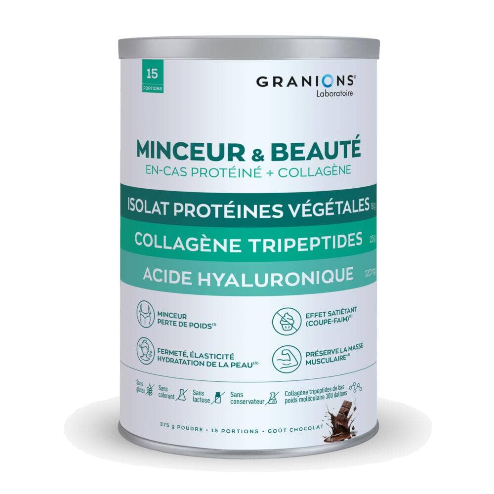 Granions Protéine Végétale + Collagène Minceur Beauté 275g