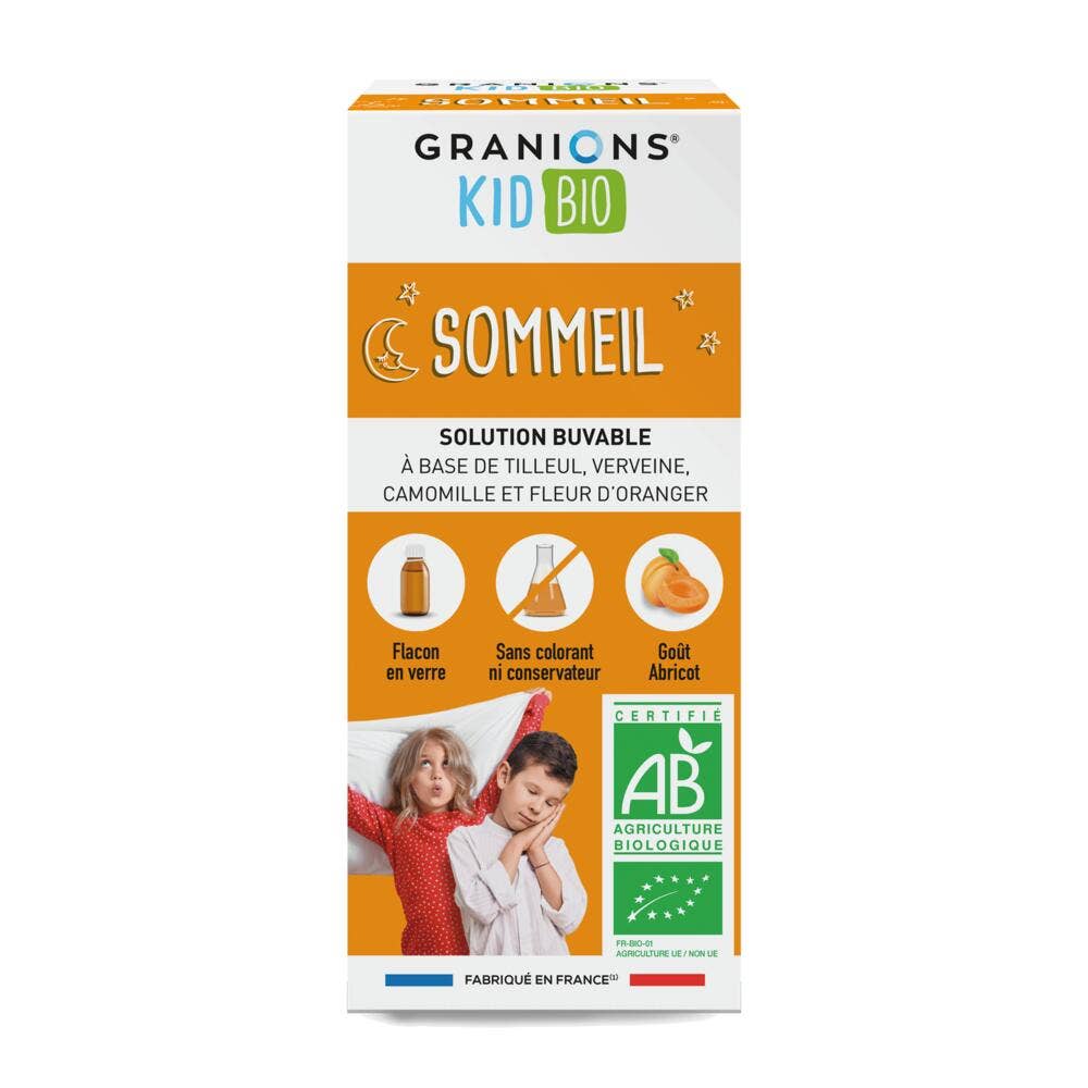 Granions Kid Sirop d'Abricot Bio Sommeil 125ml