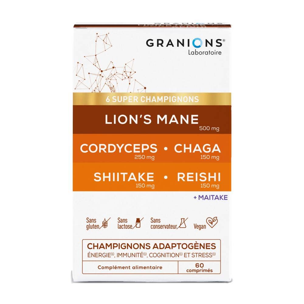 Granions Complexe Super Champignons 60 comprimés