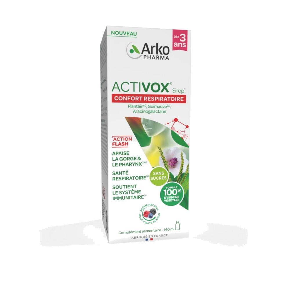 Arkopharma Activox Sirop Confort Respiratoire 140ml