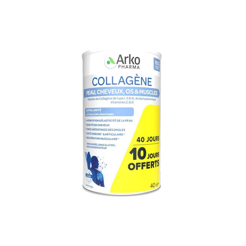 Arkopharma Collagène Peaux Cheveux Os et Muscles 480g