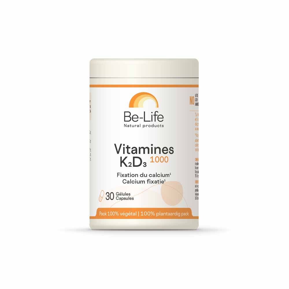Be-Life Vitamines K2+D3 1000 30 gélules