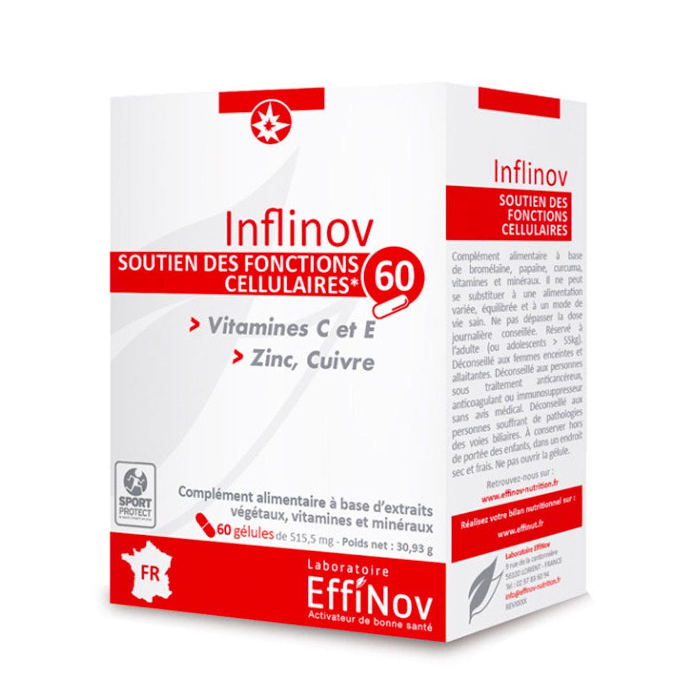 Effinov Nutrition Inflinov Soutien des fonctions cellulaires 60 gélules