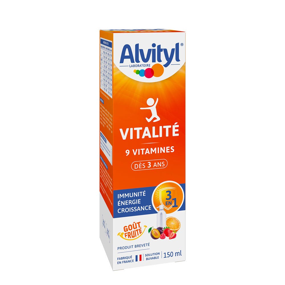 Alvityl Vitalité Solution Buvable Multivitaminée 150ml