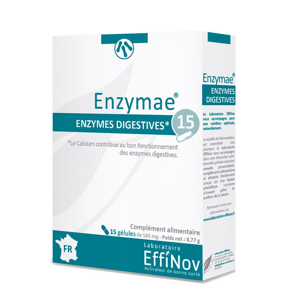 Effinov Nutrition Enzymae Enzymes Digestives 15 Gélules