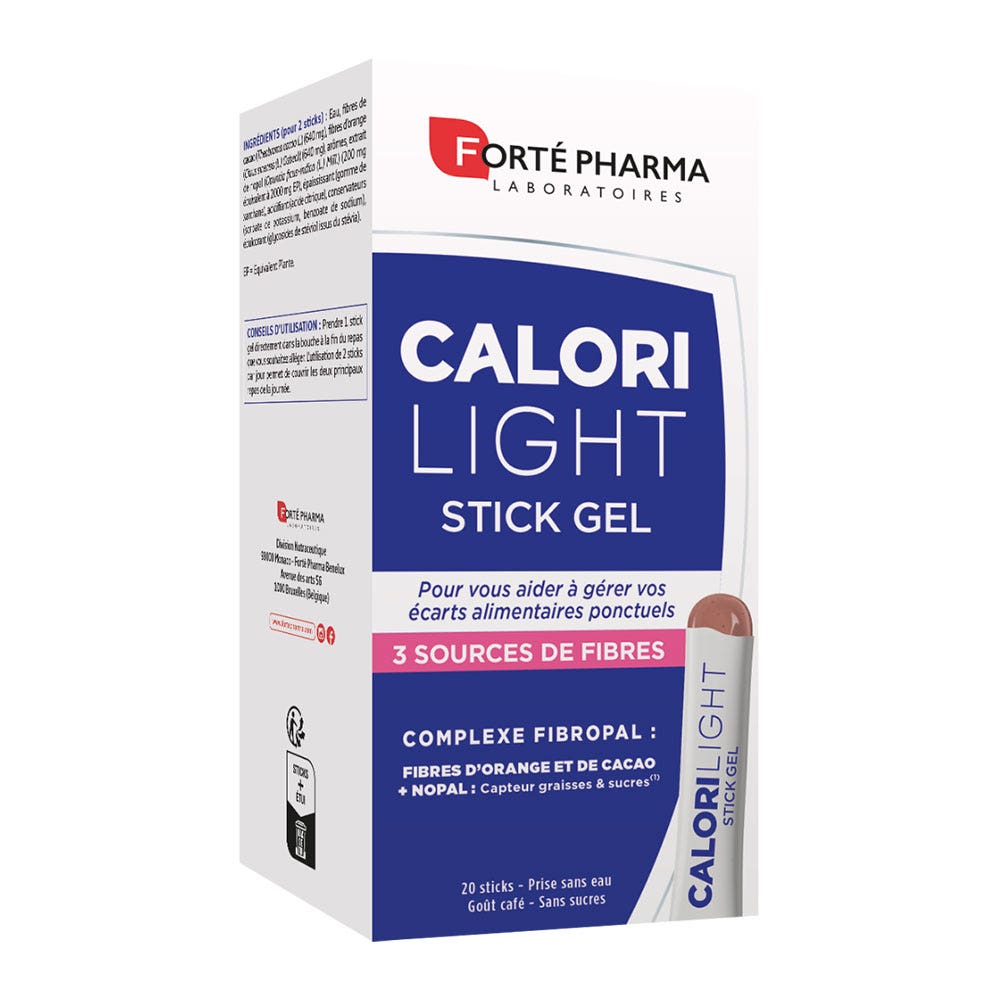Forté Pharma CaloriLight Sticks Goût Café 20 sticks gel