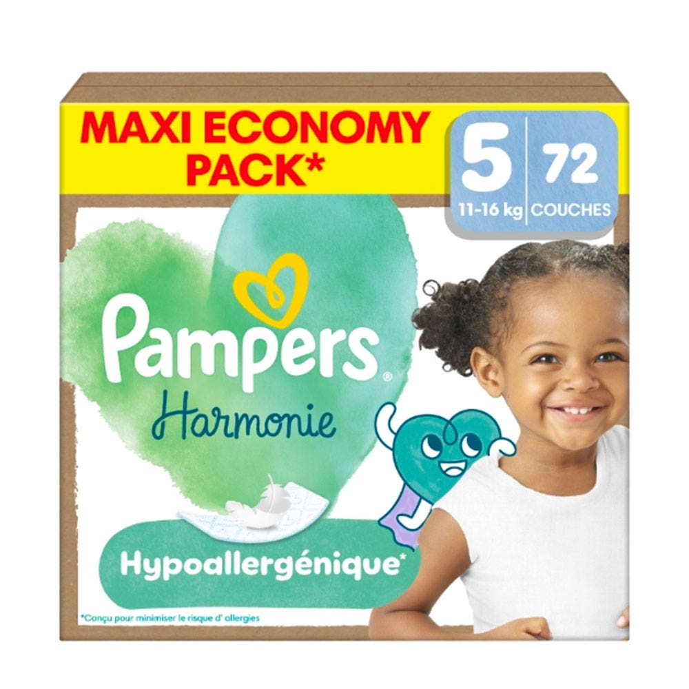 Pampers Harmonie Couches Taille 5 11-16kg x72