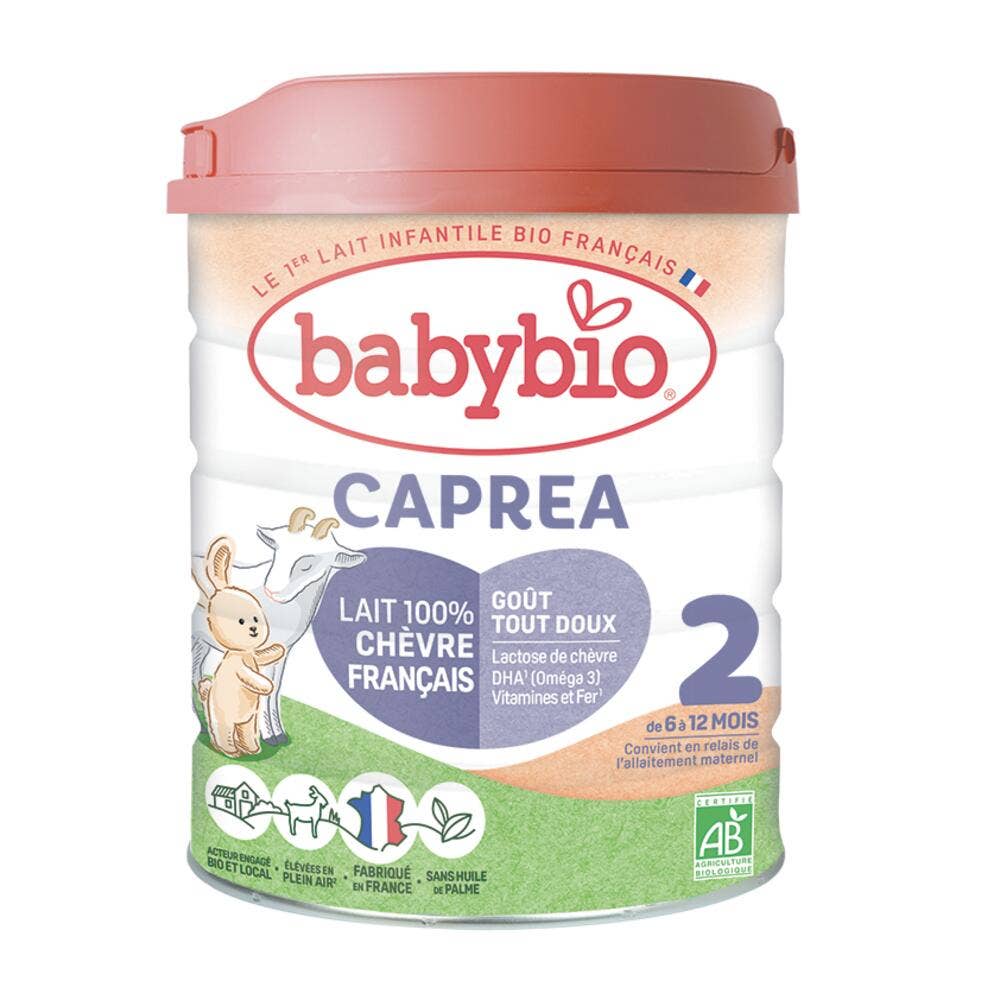 Babybio Laits Infantiles Caprea 2 En Poudre Bio Lait de Chêvre De 6 à 12 mois 800g