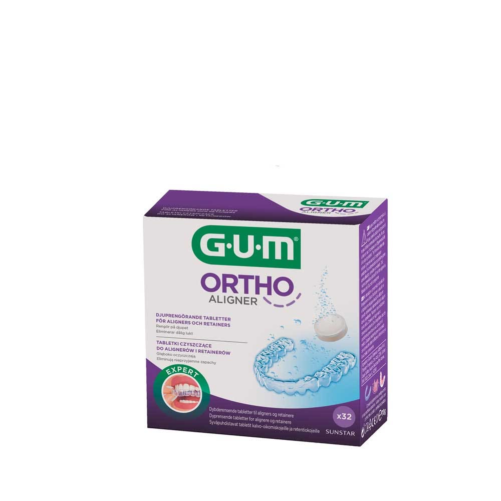 Gum Comprimés Nettoyant Appareils ORTHO x32