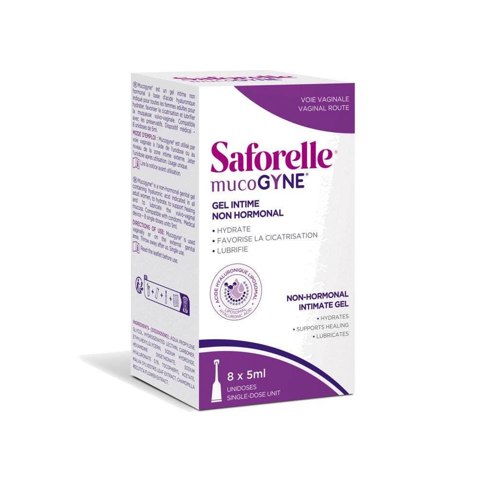Saforelle Mucogyne Gel Intime Non Hormonal 8x5 ml