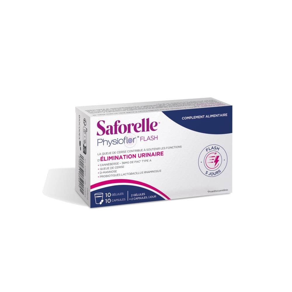 Saforelle Physioflor Flash 10 gélules + 10 comprimés