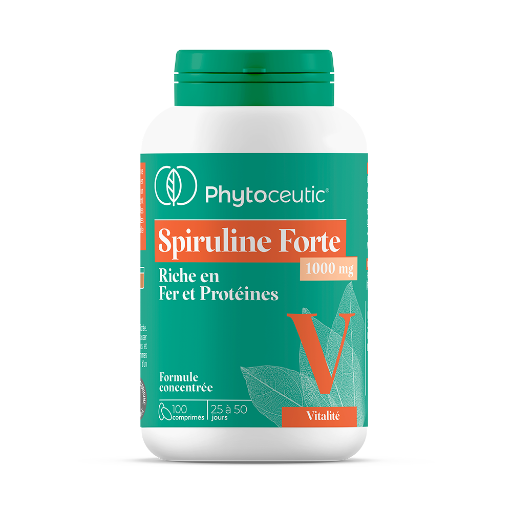Phytoceutic Spiruline Forte 100 Comprimes 1000 mg