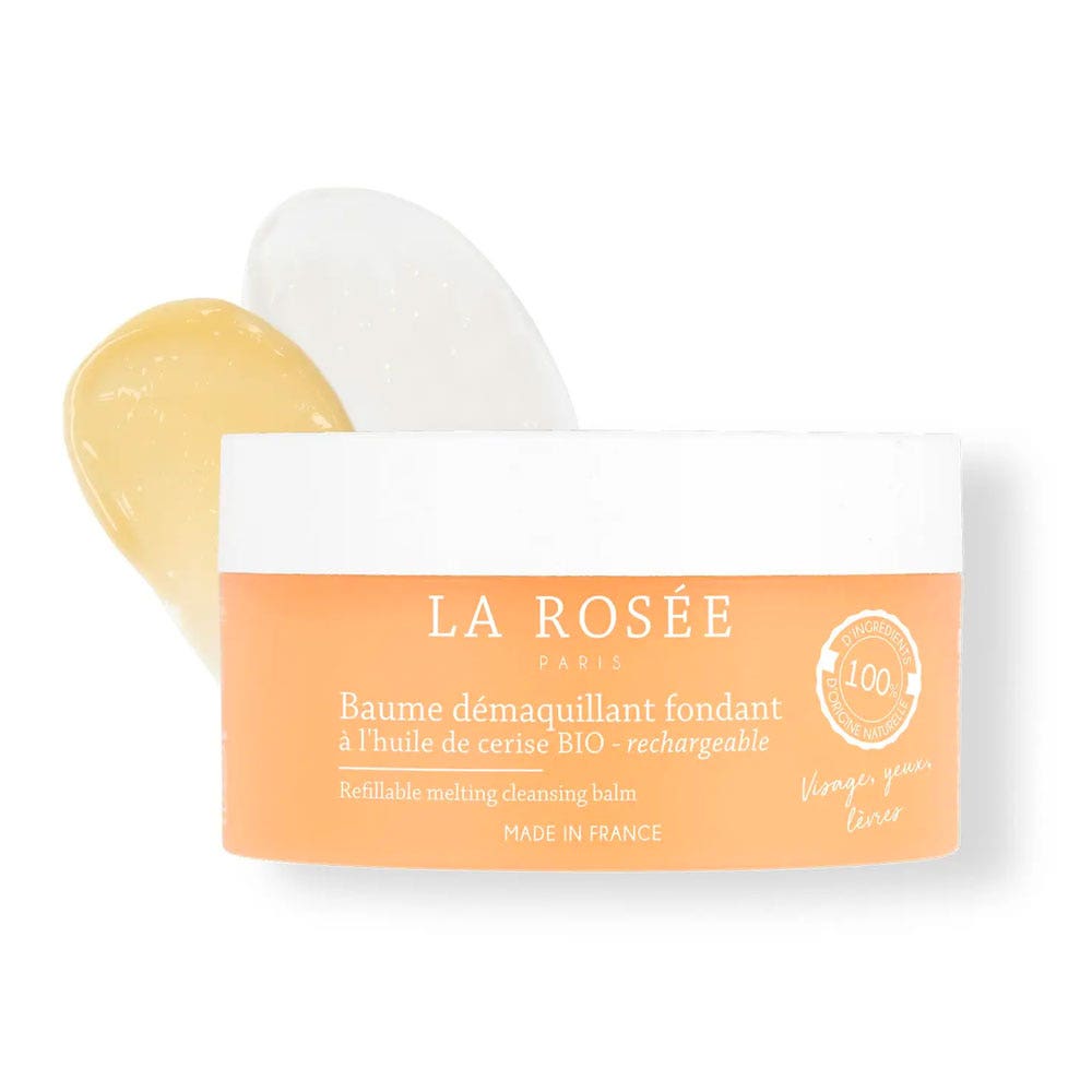 LA ROSÉE Baume démaquillant fondant rechargeable à l’huile de cerise BIO 90ml