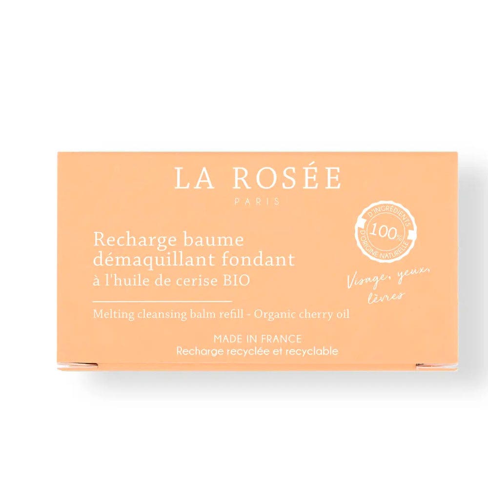 LA ROSÉE Recharge baume démaquillant fondant à l’huile de cerise BIO 90ml