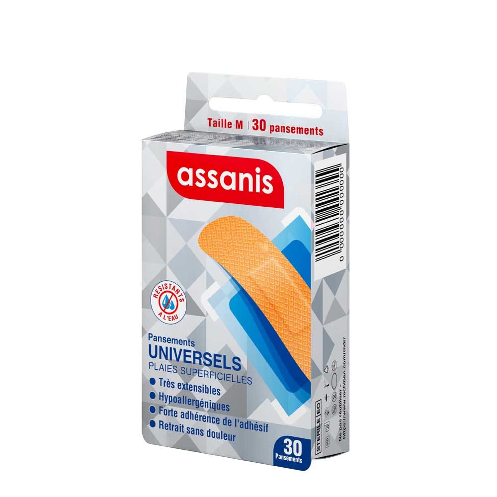 Assanis Pansements universels x30
