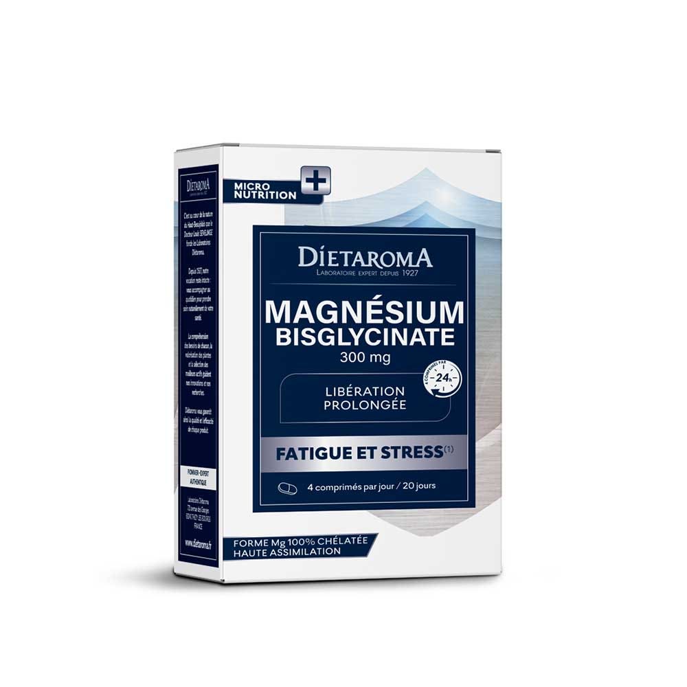 Dietaroma Bisglycinate De Magnésium Libération Prolongée 80 comprimés