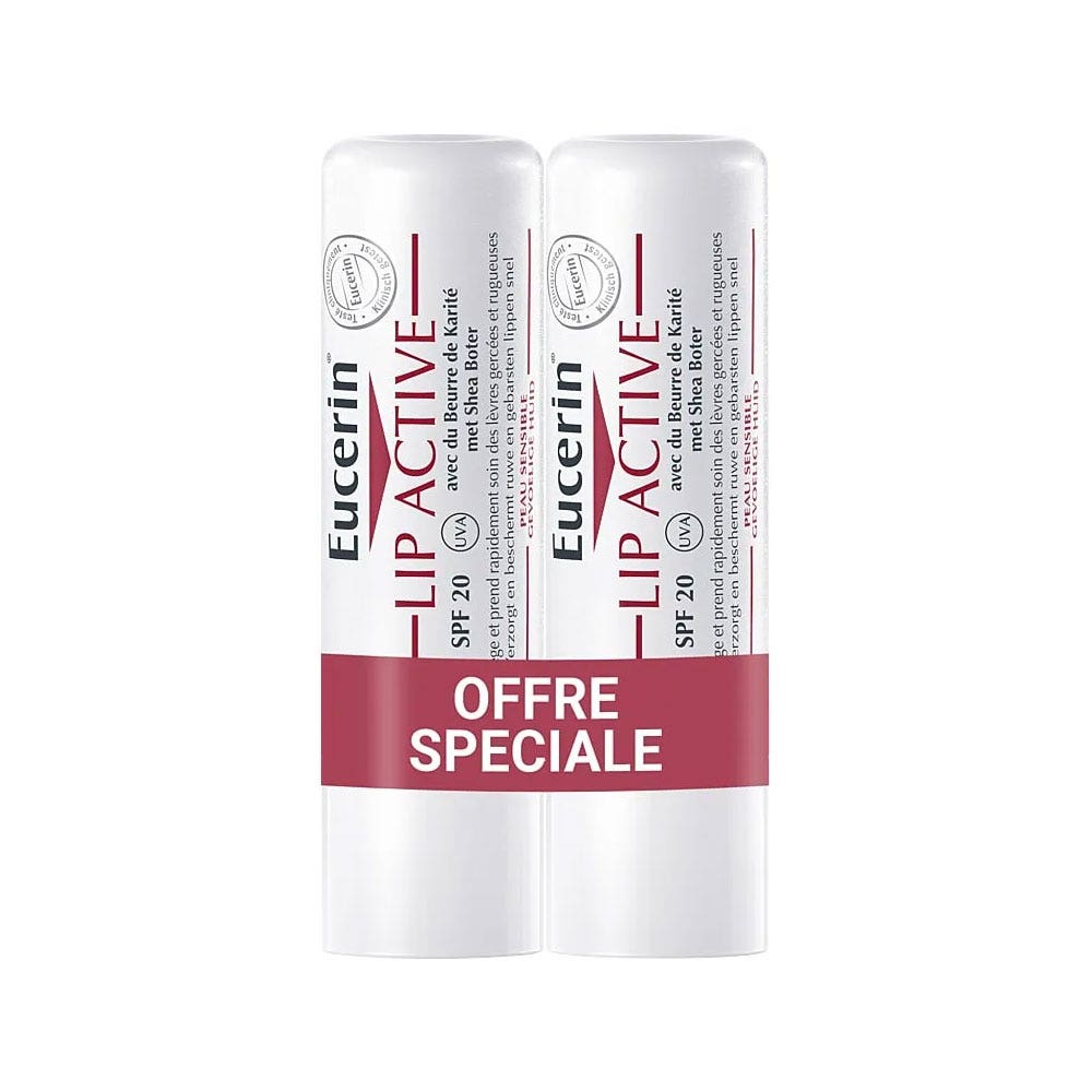 Eucerin Lip Active Soin Actif Lèvres SPF20 2x4.8g