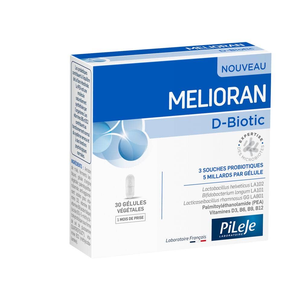Pileje Melioran D-Biotic 30 gélules