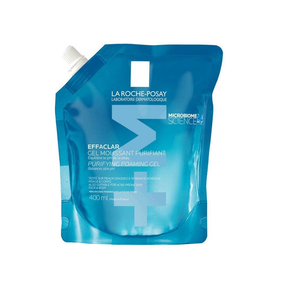 La Roche-Posay Effaclar Gel Moussant EcoRecharge Peaux Grasses Tendance Acneique 400ml