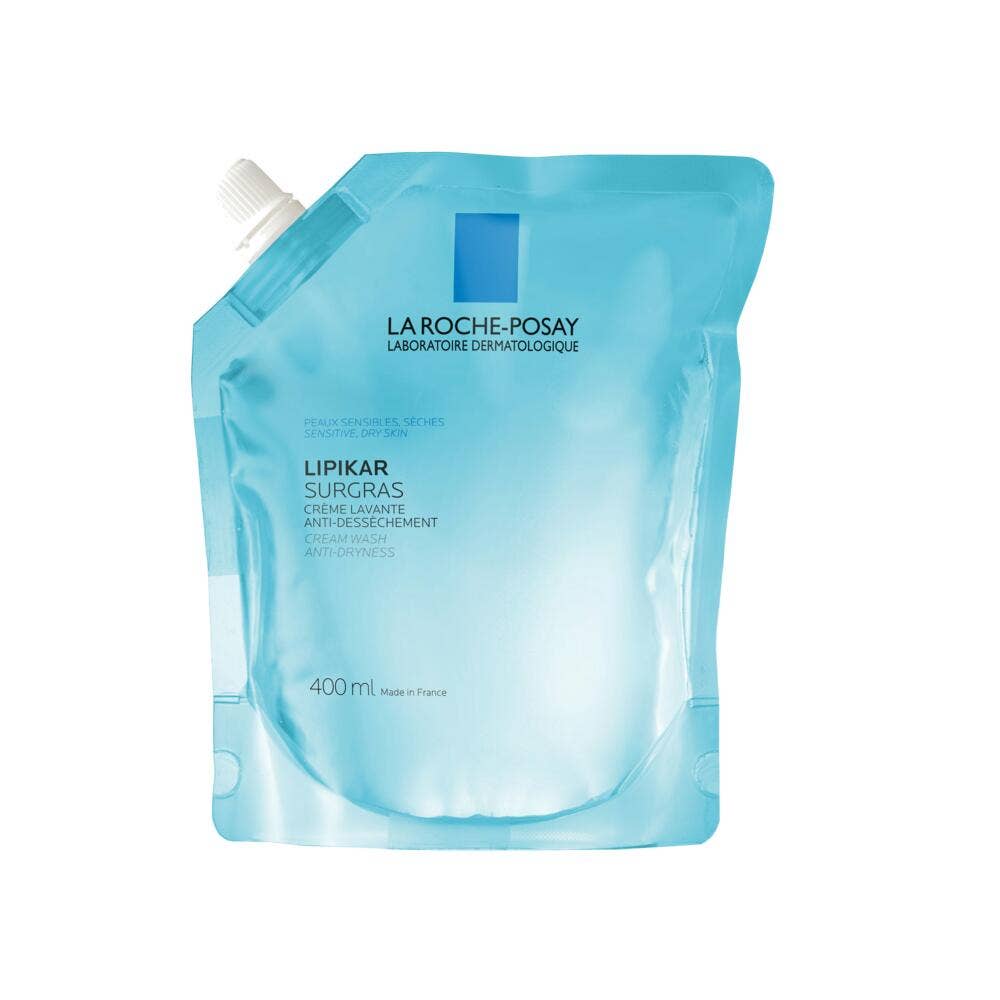 La Roche-Posay Lipikar Recharge Surgras Crème lavante anti-dessèchement Peaux Sèches à Très Sèches 400ml