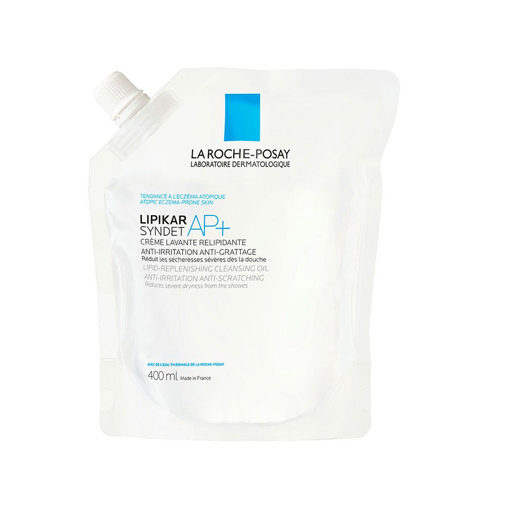 La Roche-Posay Lipikar Crème Lavante Syndet Ap+ Peaux Tendance Eczema Atopique Eco Recharge 400ml
