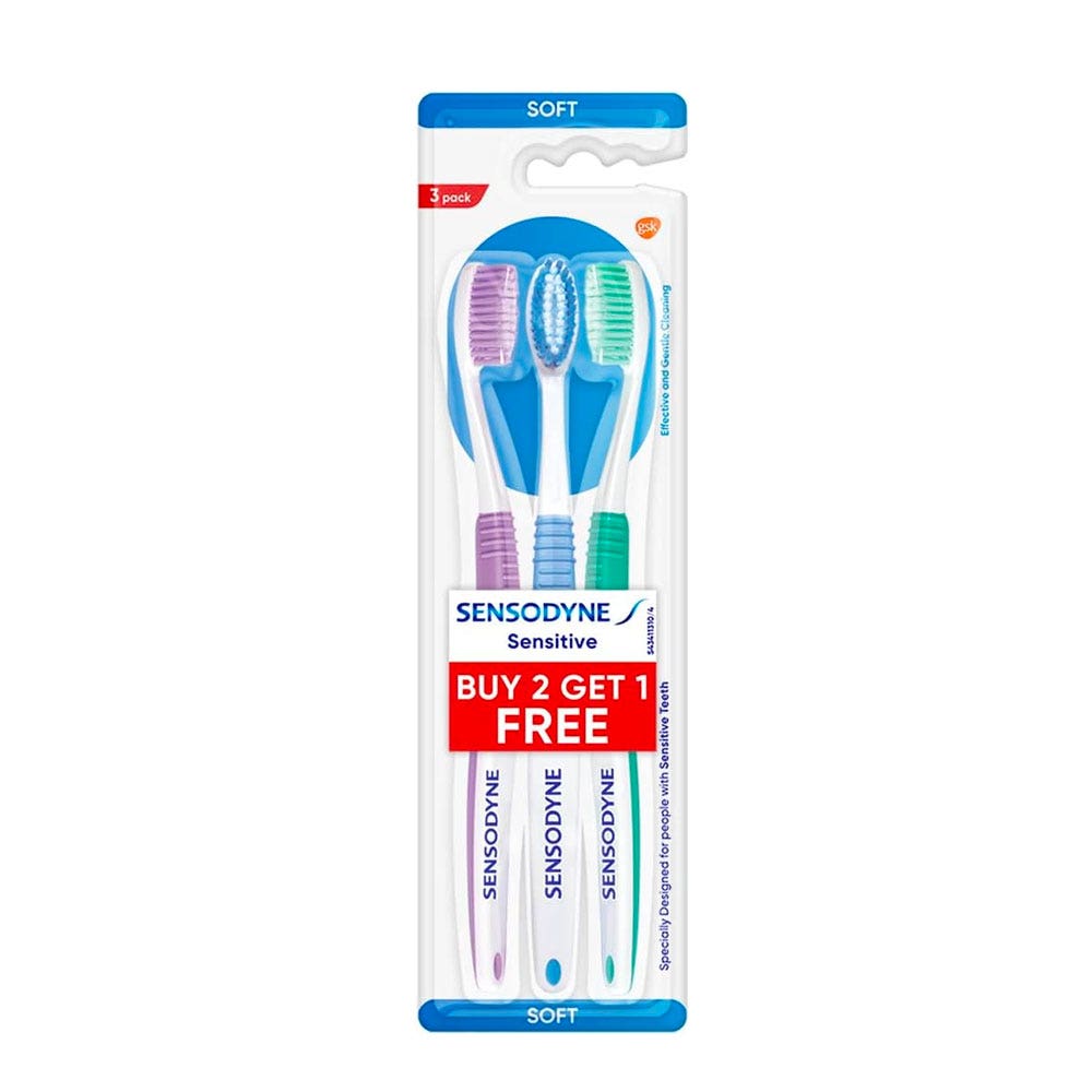 Sensodyne Brosses à dents Fresh Cleaning Soft x3