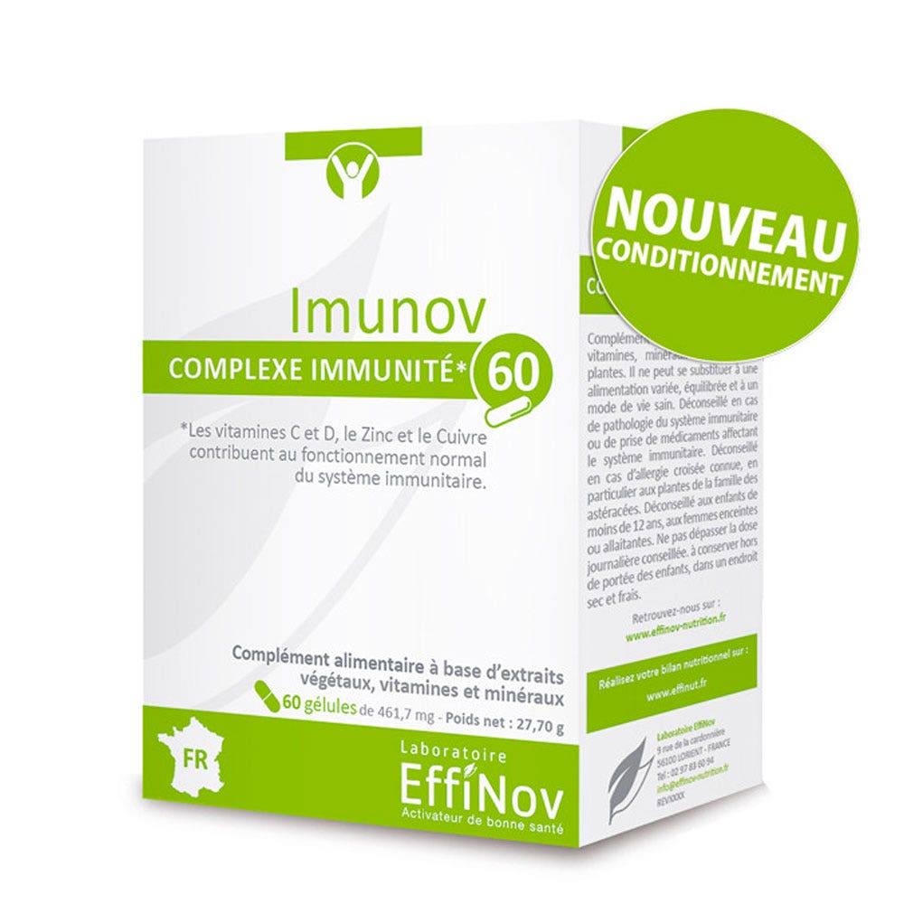 Effinov Nutrition Imunov Complexe Immunité 60 Gélules