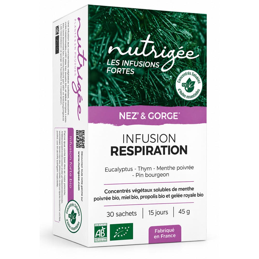 Nutrigée Infusion Respiratoire Bio 30 Sachets