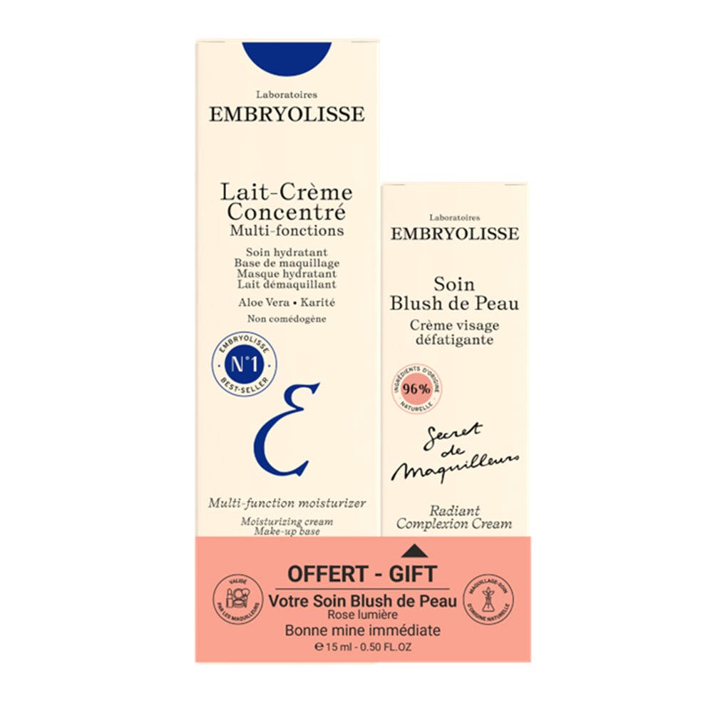 Embryolisse Les Hydratants Lait crème concentré + Soin Blush de peau Rose lumière offert