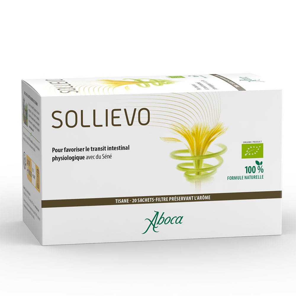 Aboca Sollievo Tisane pour favoriser le transit intestinal Bio 20 sachets