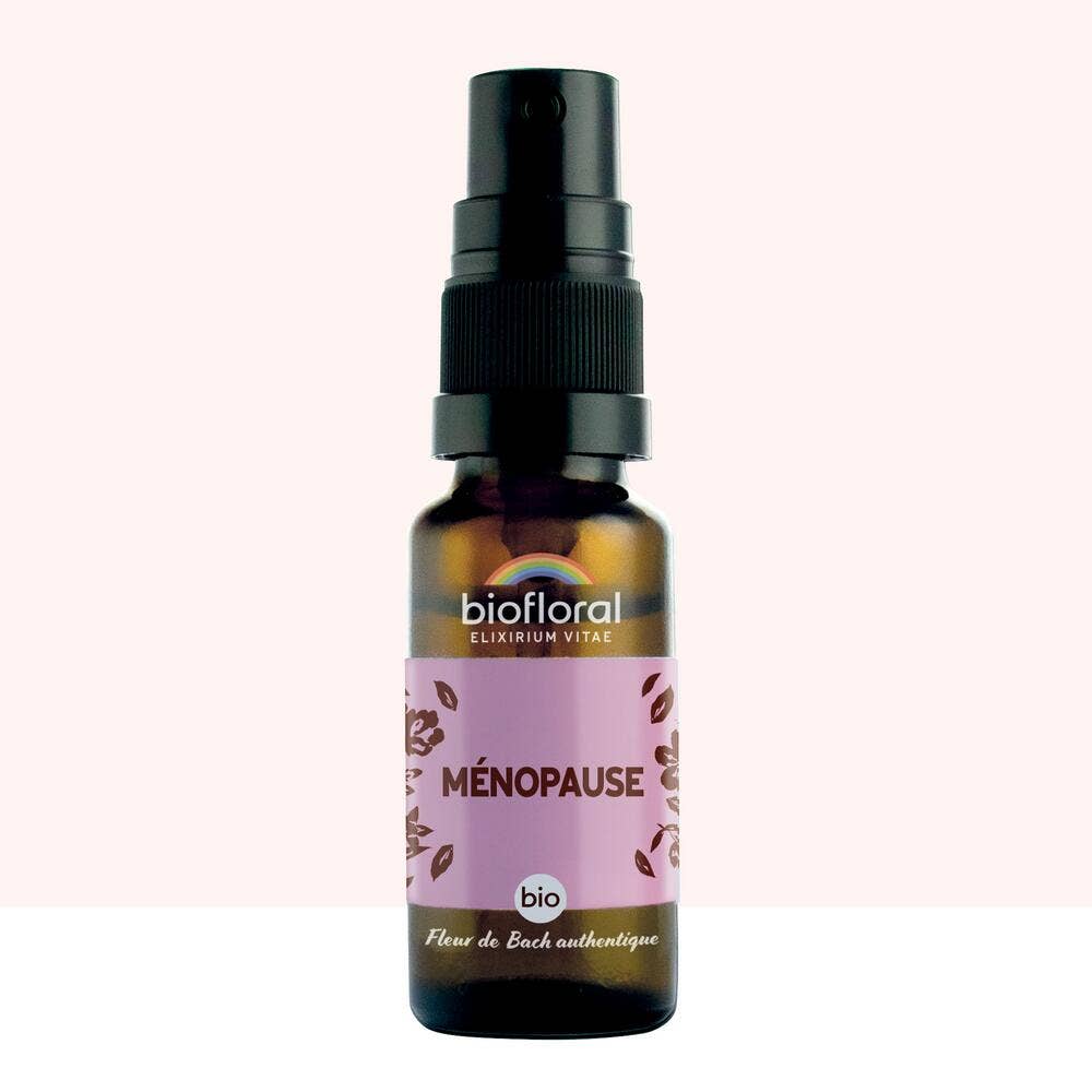 Biofloral Fleurs de Bach Authentique Ménopause Spray Bio Demeter 20ml