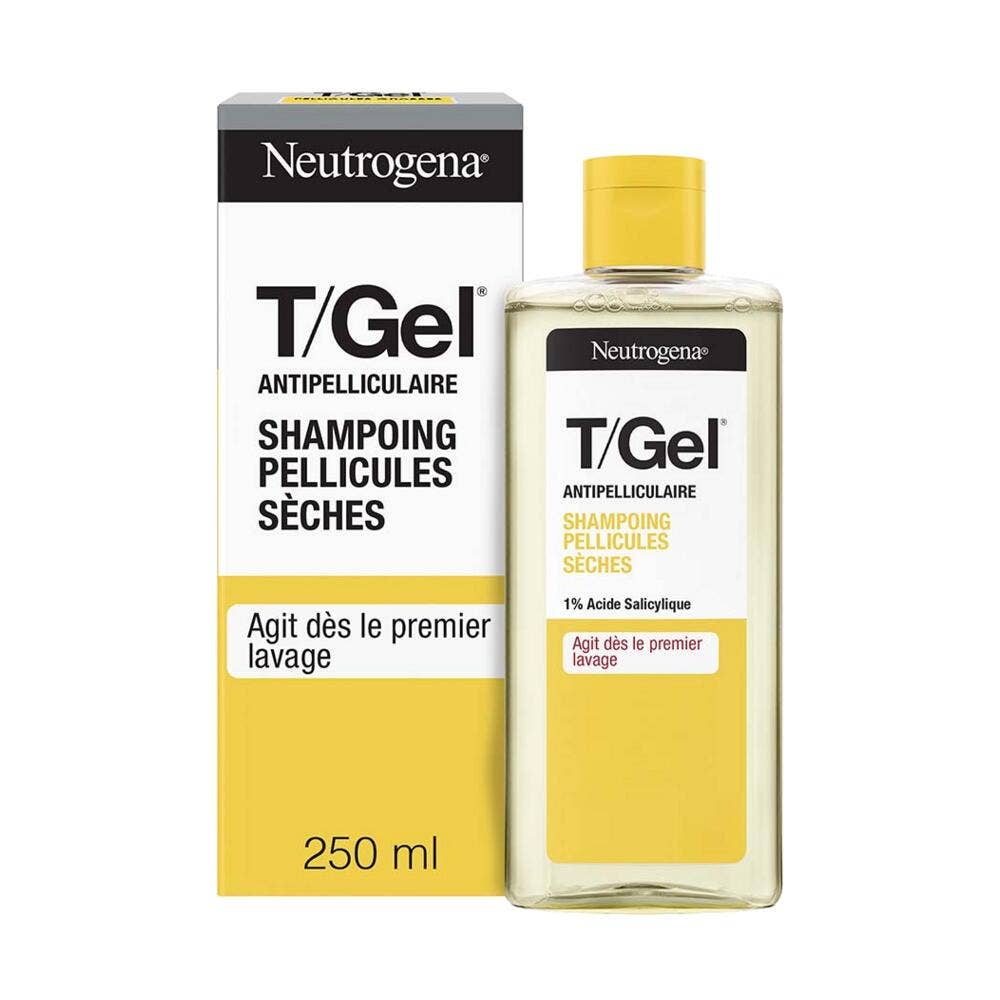 Neutrogena T/Gel Shampooing Antipelliculaire Pellicules Sèches 250ml