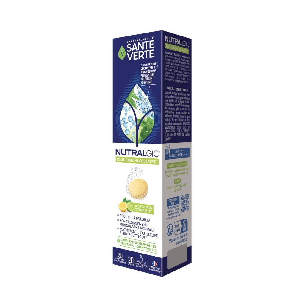 Sante Verte Nutralgic Equilibre Musculaire 20 comprimés effervescents
