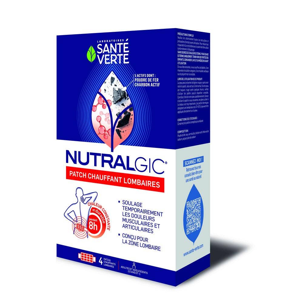 Sante Verte Nutralgic Patch Chauffant Cervicales x4
