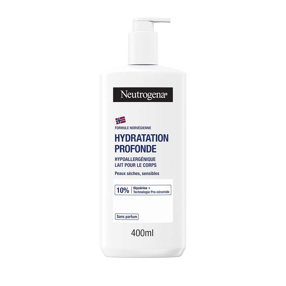 Neutrogena Hydratation Profonde Crème Lait Corps Hypoallergénique Peaux très sèches 400ml