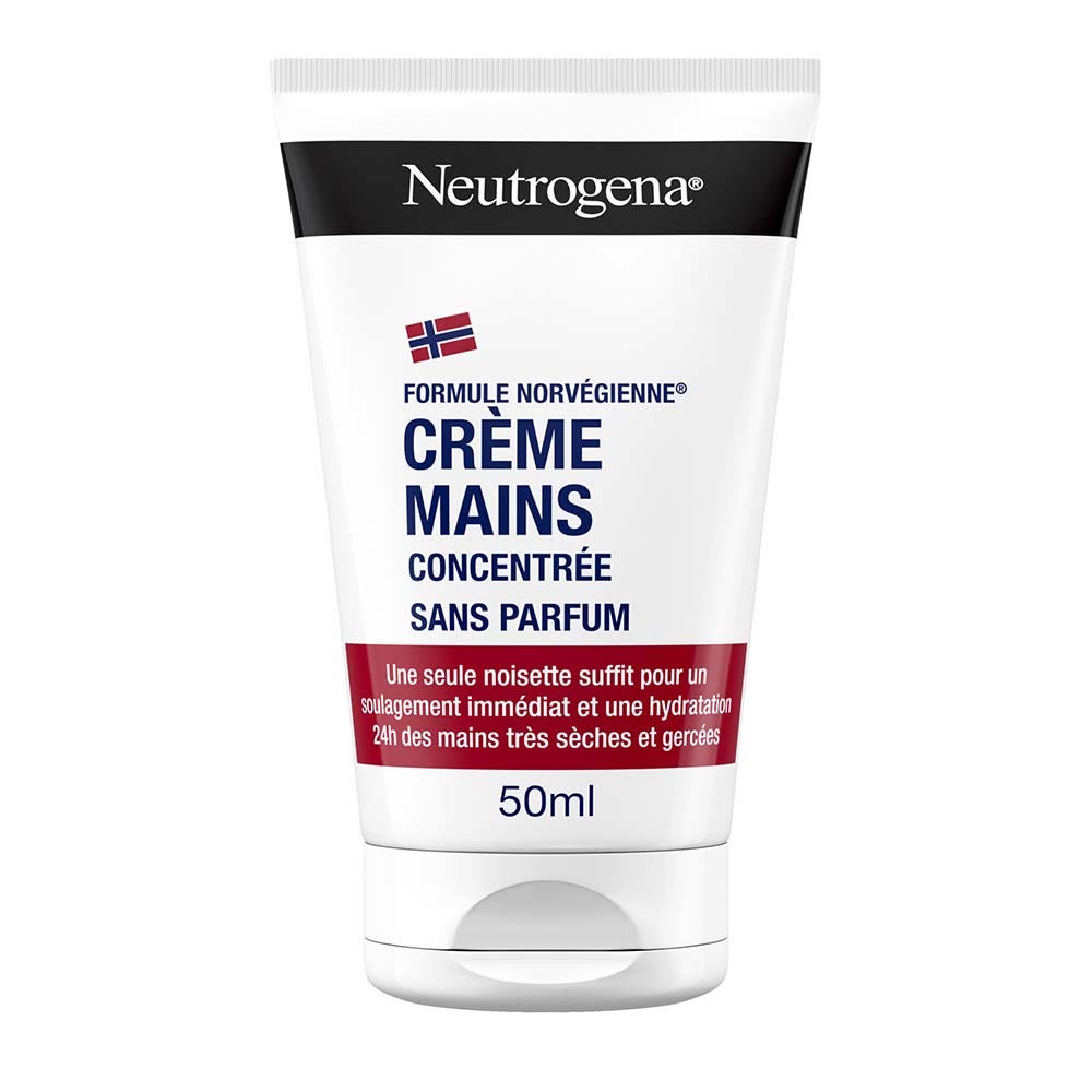 Neutrogena Crème Mains Hydratante Concentrée Non Parfumée Formule Norvégienne 50ml