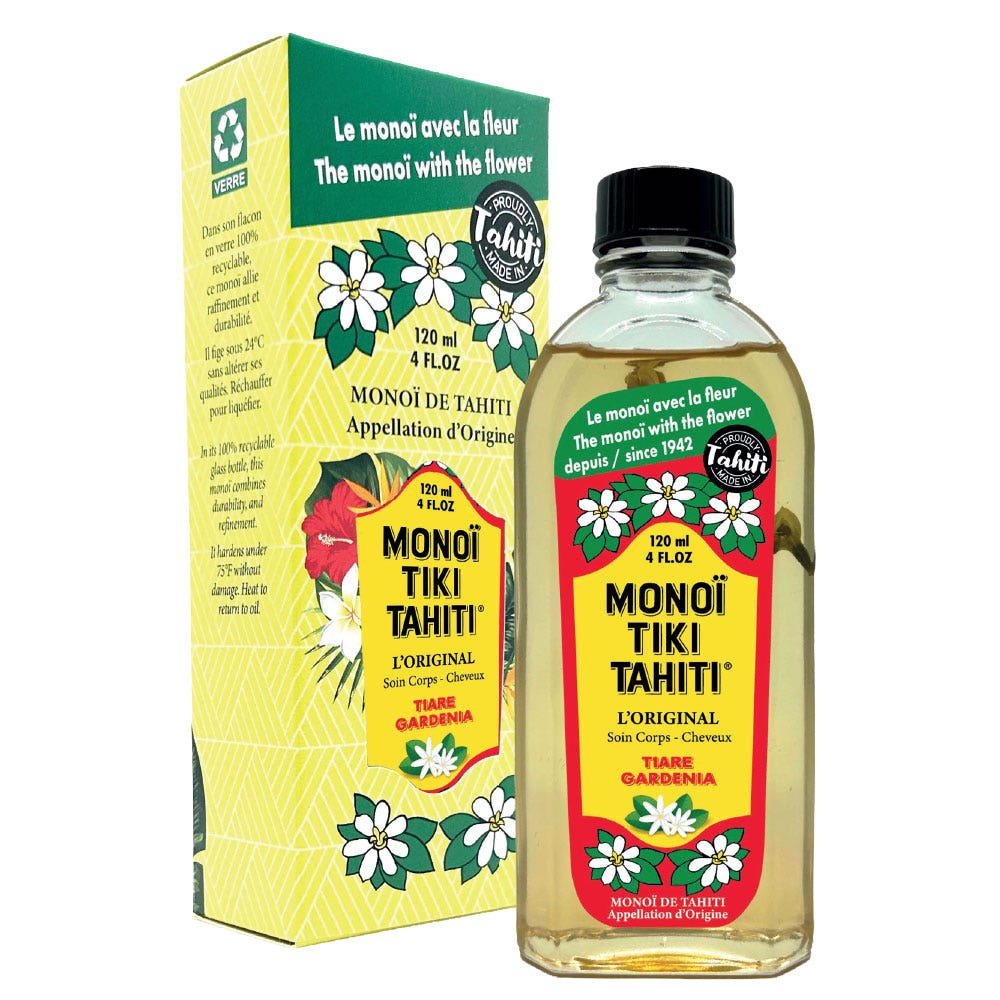 Tiki Monoï De Tahiti Tiare Gardenia Corps et cheveux 120ml