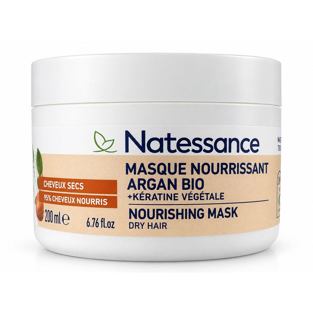 Natessance Capillaires Masque Et Keratine Vegetale 200ml